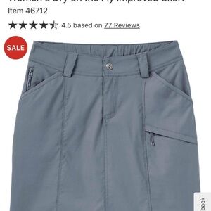 Women's Blue Mini Skirt with Pockets